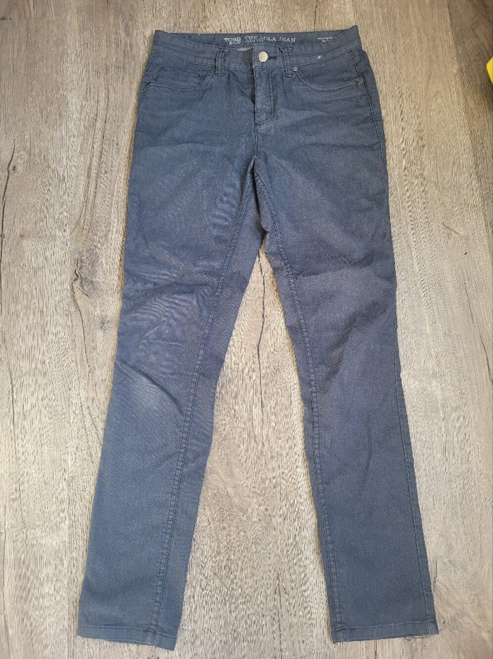 Toad&Co The Lola Jean Slim Fit Dark Wash Blue Denim Jeans Size 6